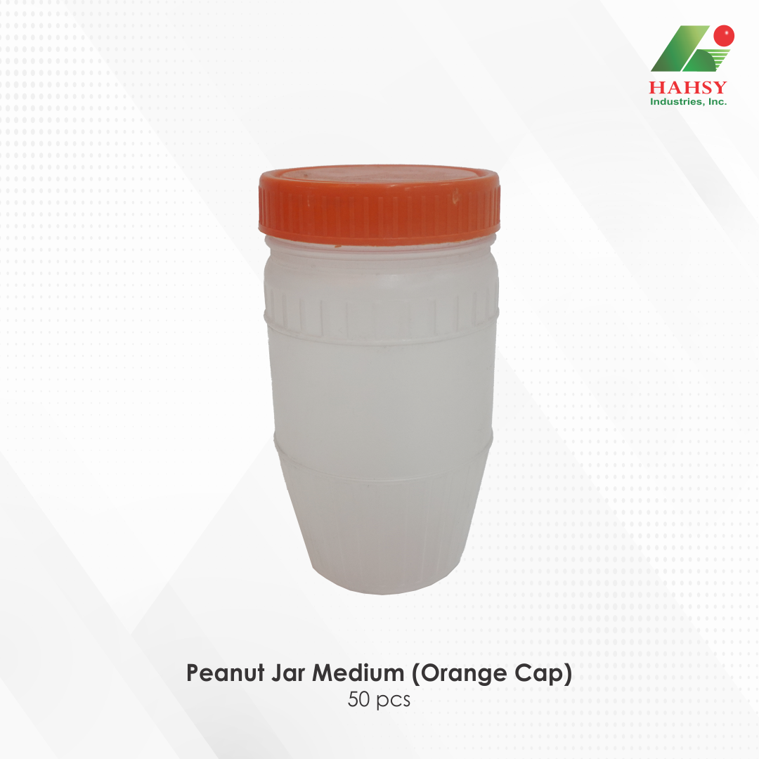 02 Peanut Jar Medium (Orange Cap)