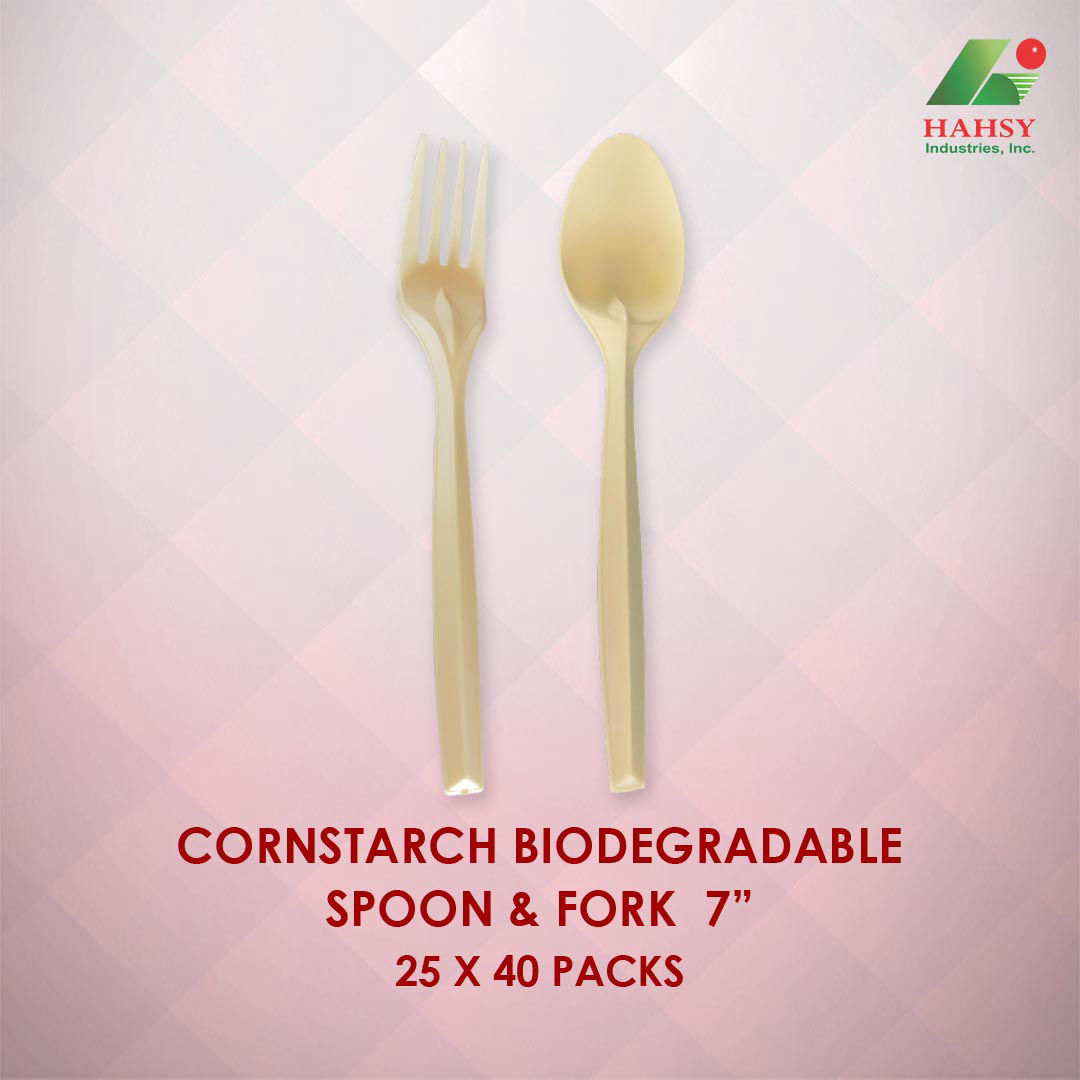 Cornstarch Biodegradable Spoon and Fork 7