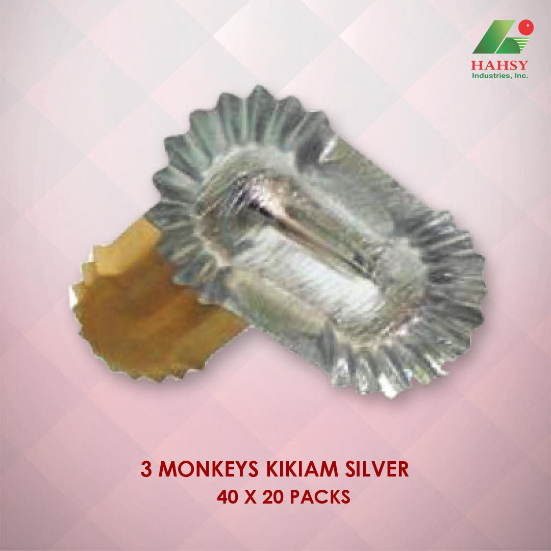 3 Monkeys Kikiam Paper Tray Silver 40x20 Packs