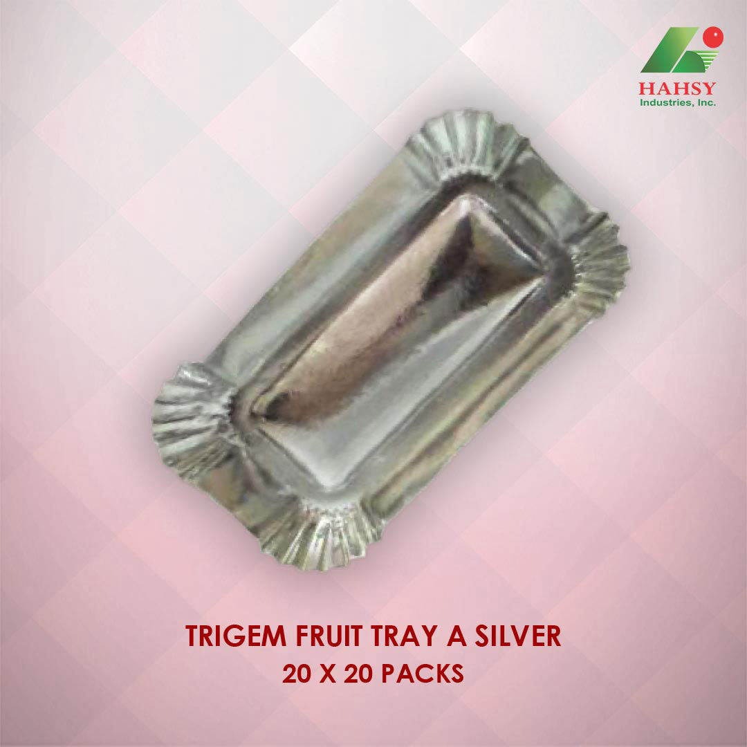 Trigem Fruit Paper Tray A Silver 20x20 Packs