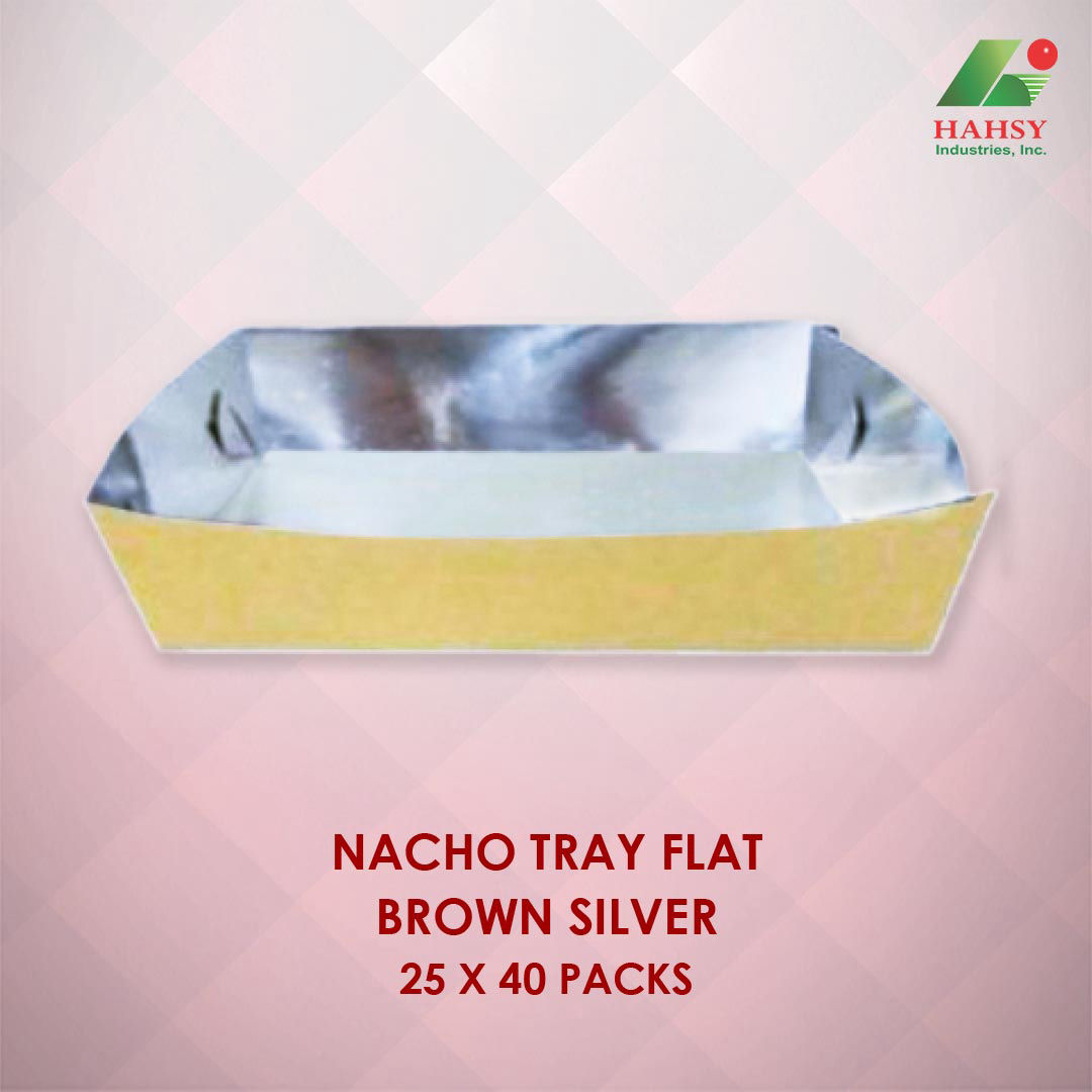 Nacho Tray XS Lam White 25x40 Packs