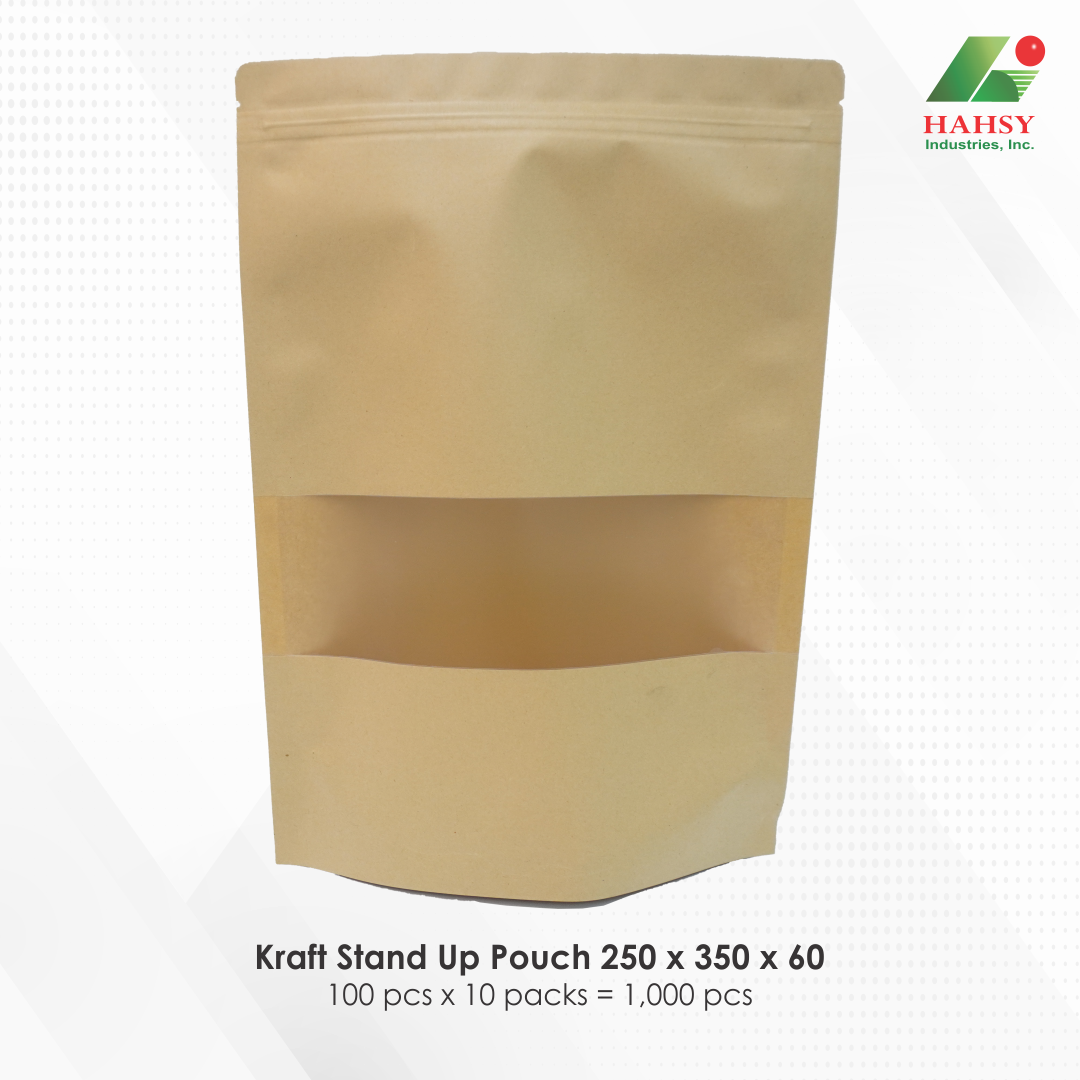 09 Kraft Stand Up Pouch 250 x 350 x 60
