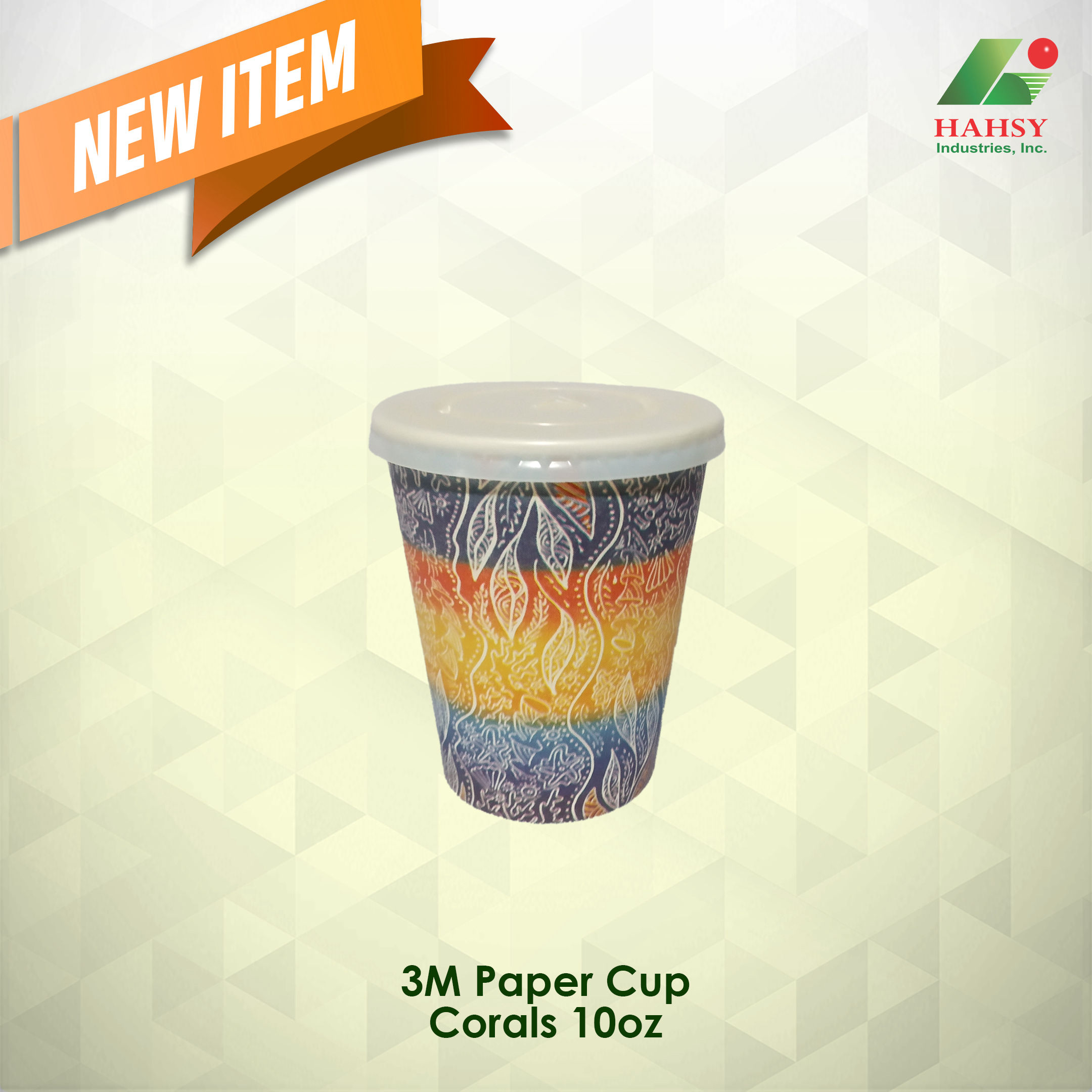 3M Paper Cup Corals 10oz