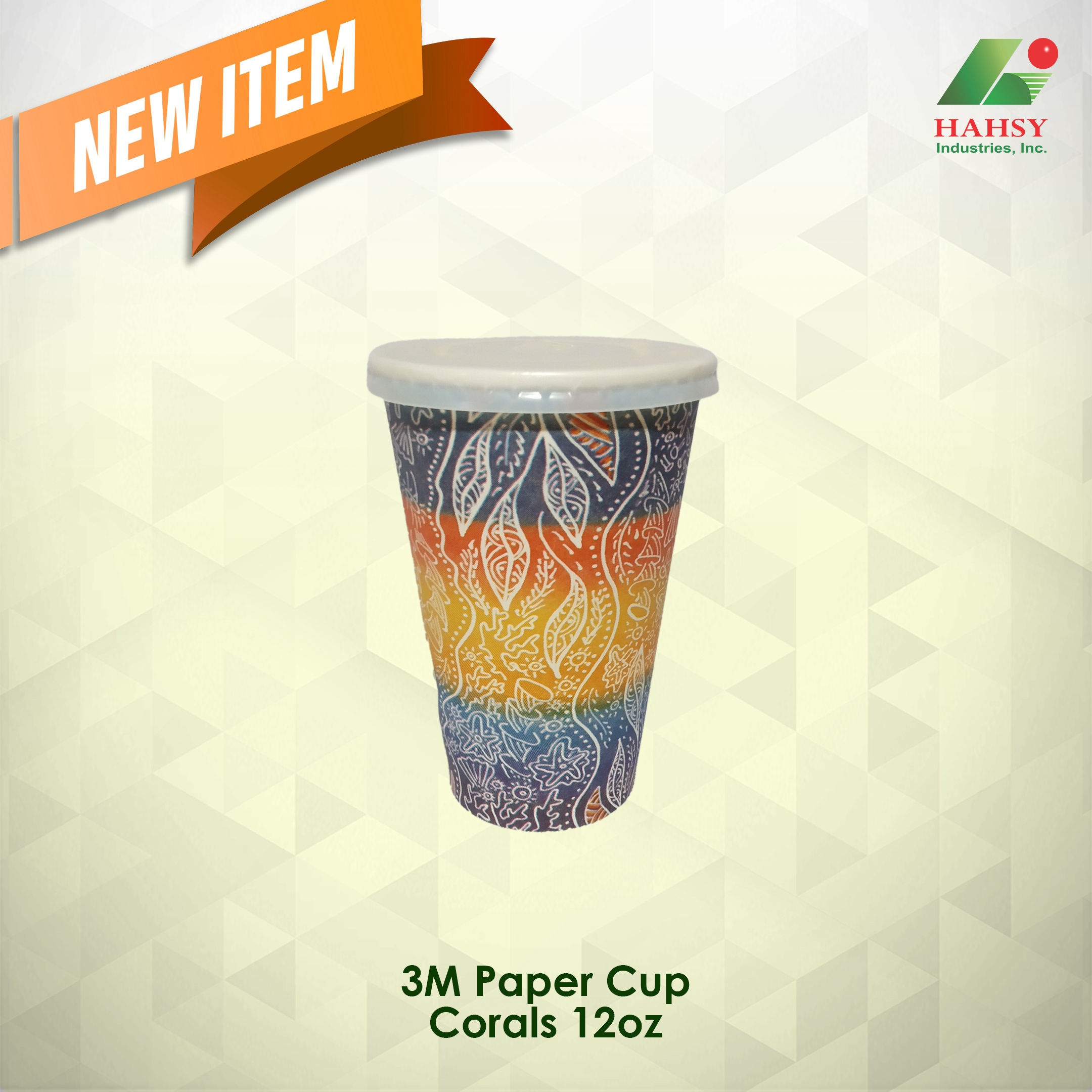 3M Paper Cup Corals 12oz