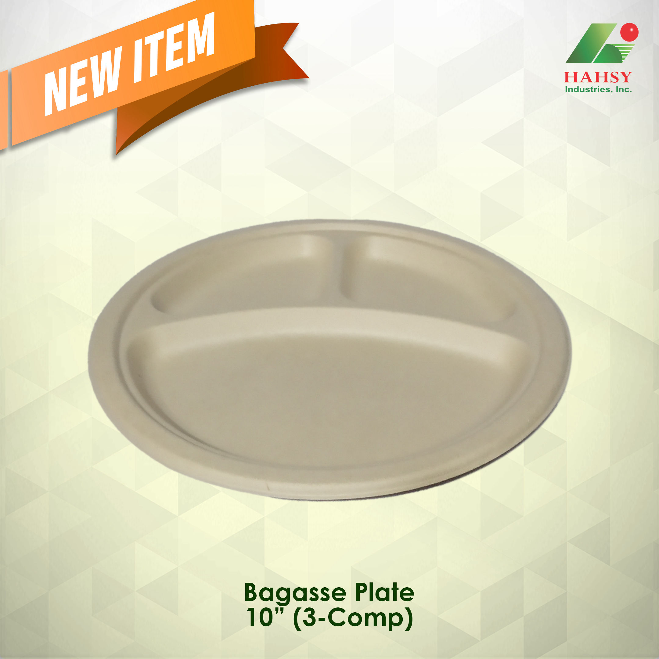 Sugarcane Bagasse 9" plate