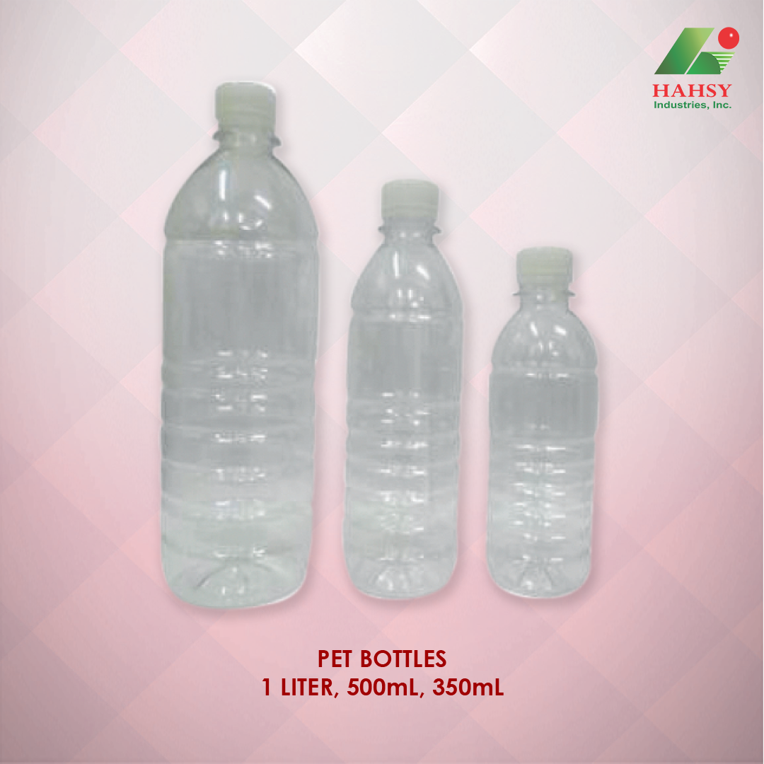 pet bottles 1 liter, 500ml, 350ml