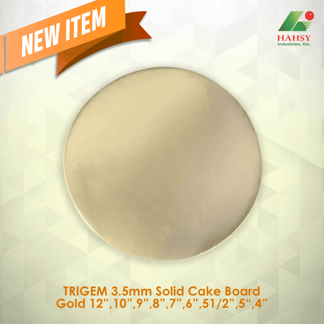 TRIGEM 3.5mm Solid Cake Board Gold