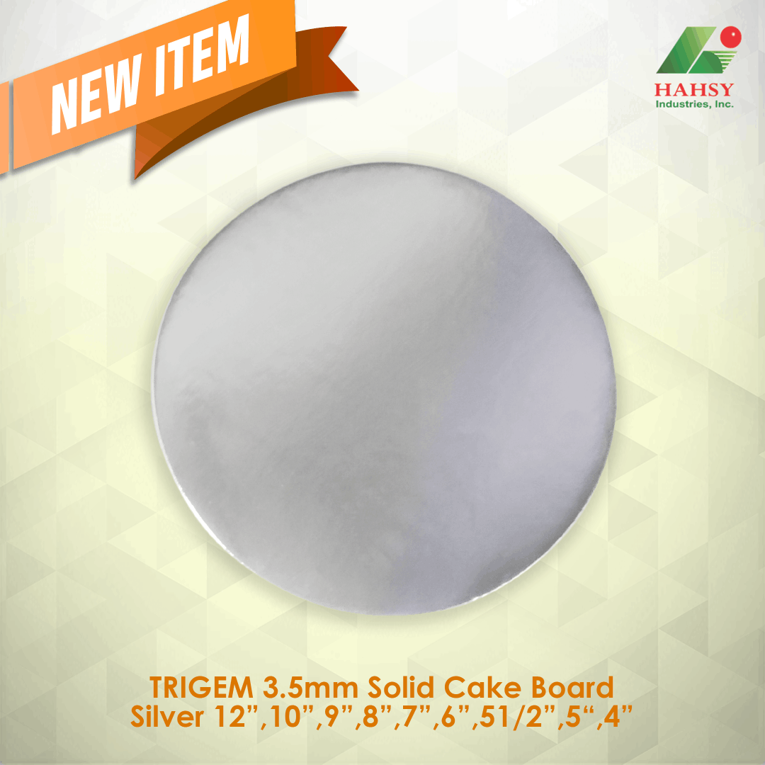 TRIGEM 3.5mm Solid Cake Board Silver