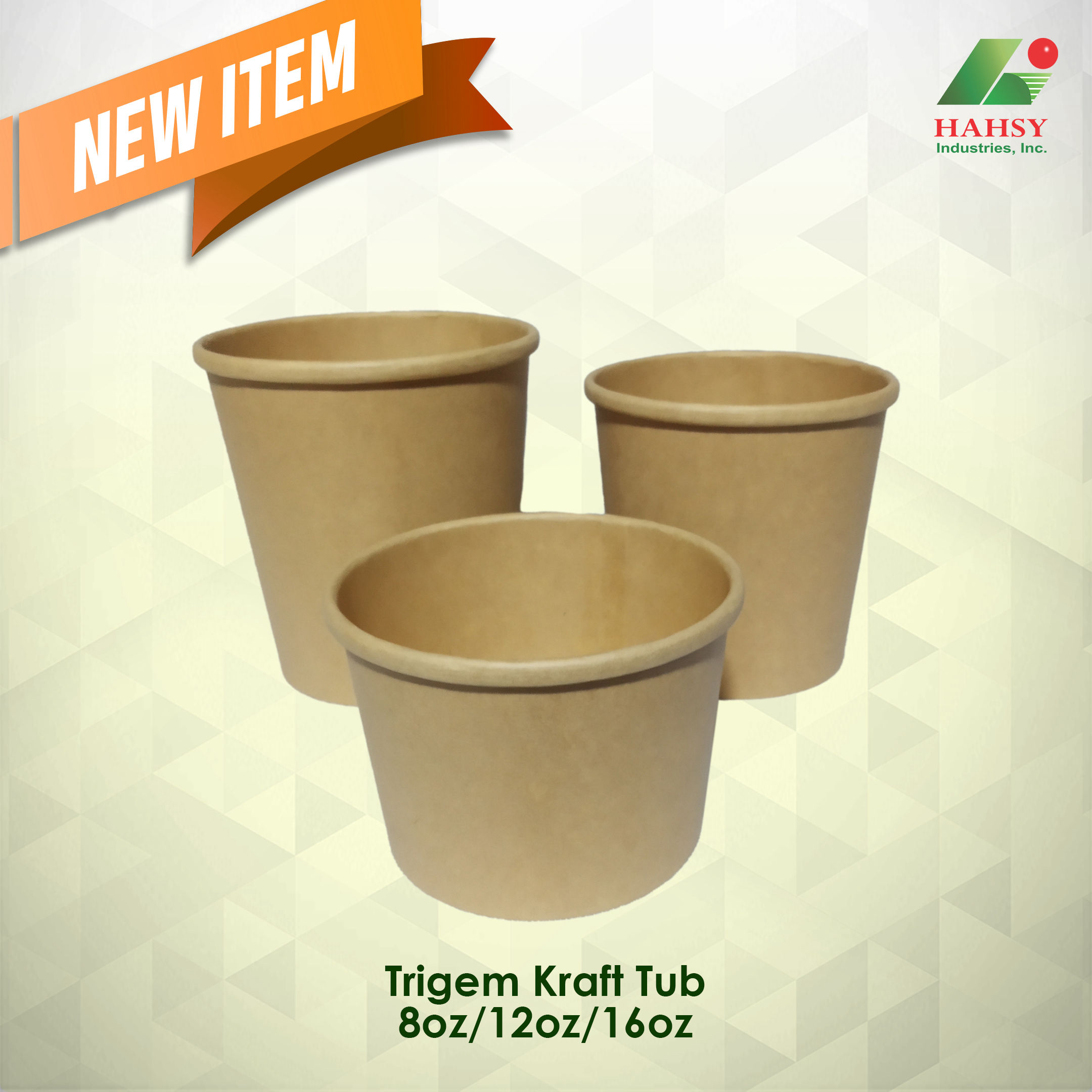 Trigem Kraft Tub 8oz 12oz 16oz